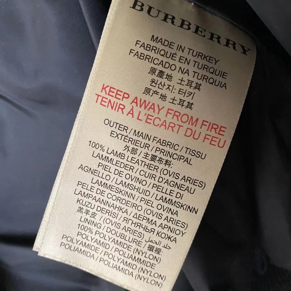 Burberry Leather Jacket, Authentic - Picture 3 of 5